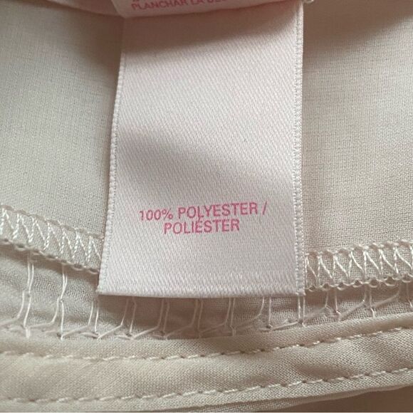 Victoria's Secret Pale Pink Semi Sheer Sequined High Neck Sleeveless Top Size M - Picture 5 of 13